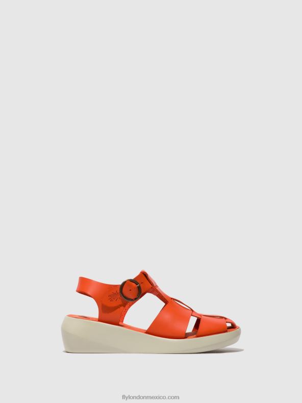 coral 2LT8B428 sandalias de tiras bawe842 Fly London mujer