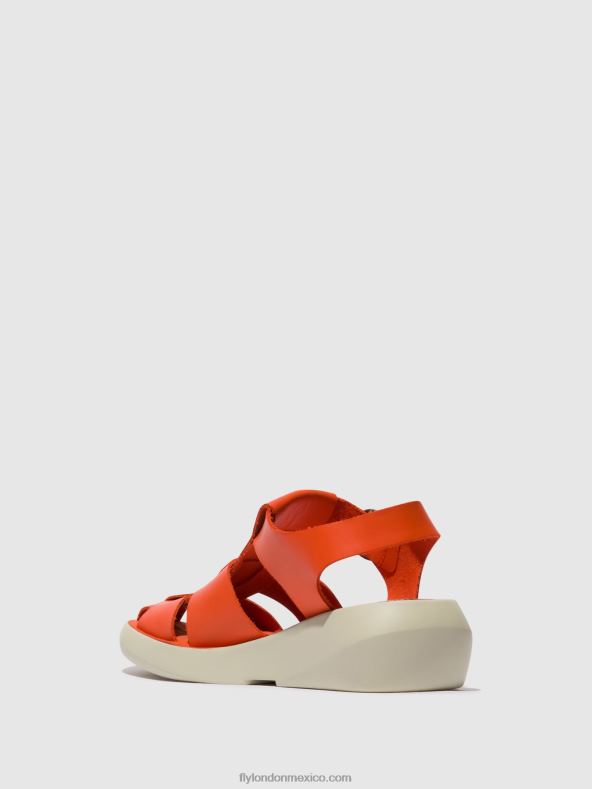 coral 2LT8B428 sandalias de tiras bawe842 Fly London mujer