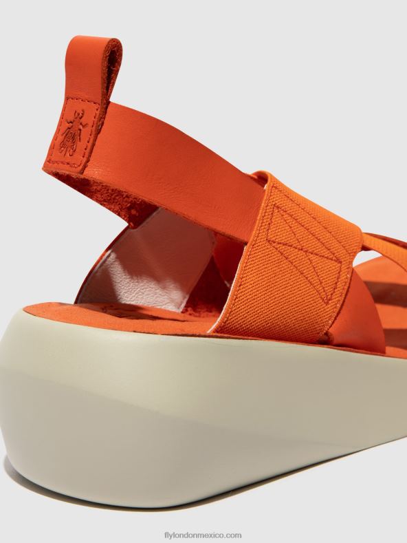 coral 2LT8B590 sandalias cruzadas baji848 Fly London mujer