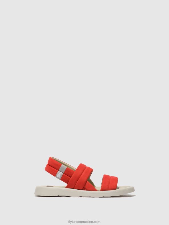 diablo rojo 2LT8B459 sandalias destalonadas tofy941 Fly London mujer