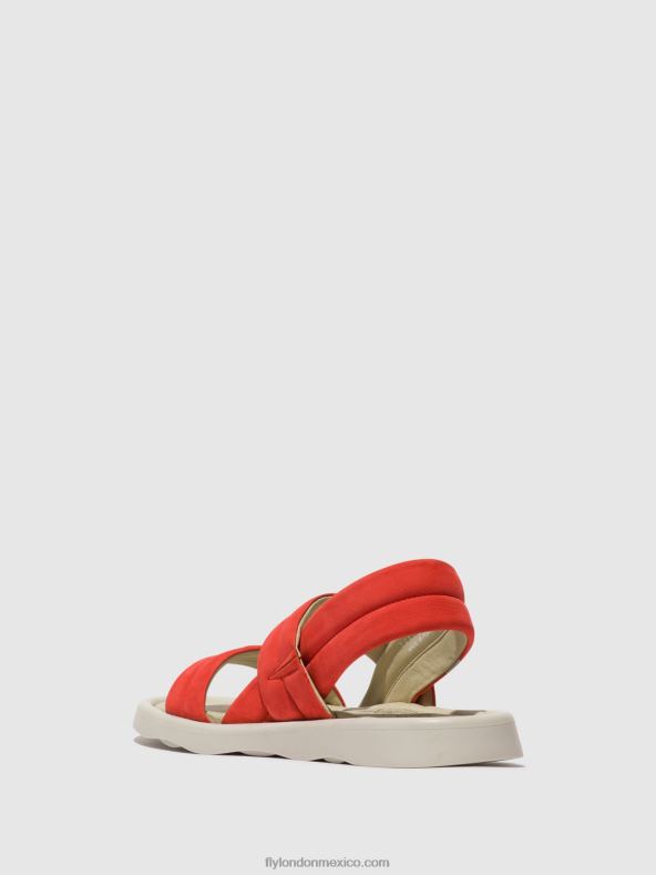 diablo rojo 2LT8B459 sandalias destalonadas tofy941 Fly London mujer