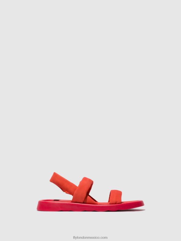 diablo rojo 2LT8B540 sandalias destalonadas tera873 Fly London mujer