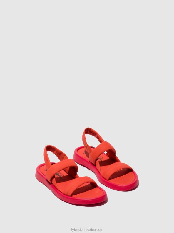 diablo rojo 2LT8B540 sandalias destalonadas tera873 Fly London mujer