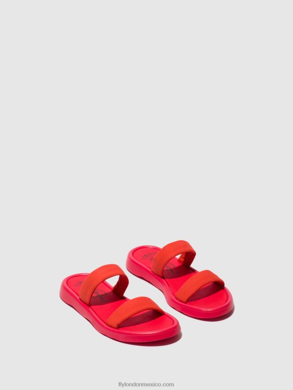 diablo rojo 2LT8B555 sandalias planas taja872 Fly London mujer