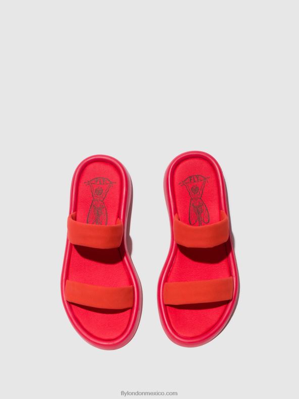 diablo rojo 2LT8B555 sandalias planas taja872 Fly London mujer