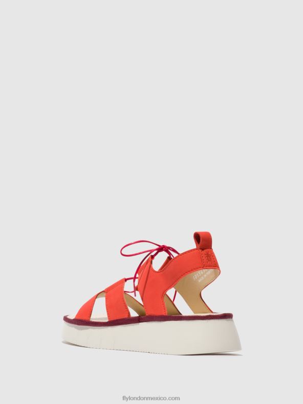 diablo rojo 2LT8B575 sandalias tiras caio363 Fly London mujer