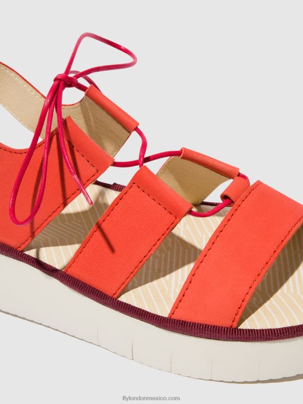 diablo rojo 2LT8B575 sandalias tiras caio363 Fly London mujer