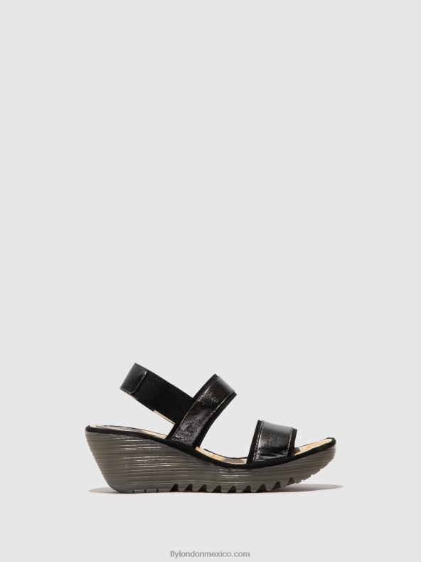 grafito 2LT8B441 sandalias destalonadas yaco416 Fly London mujer