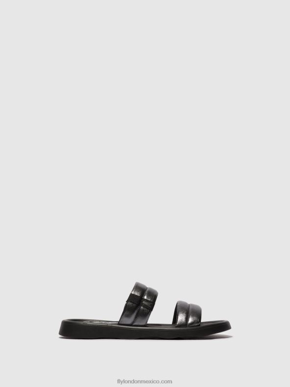 grafito 2LT8B474 sandalias planas toha942 Fly London mujer
