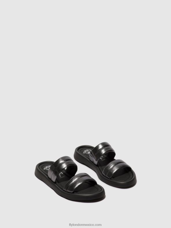 grafito 2LT8B474 sandalias planas toha942 Fly London mujer
