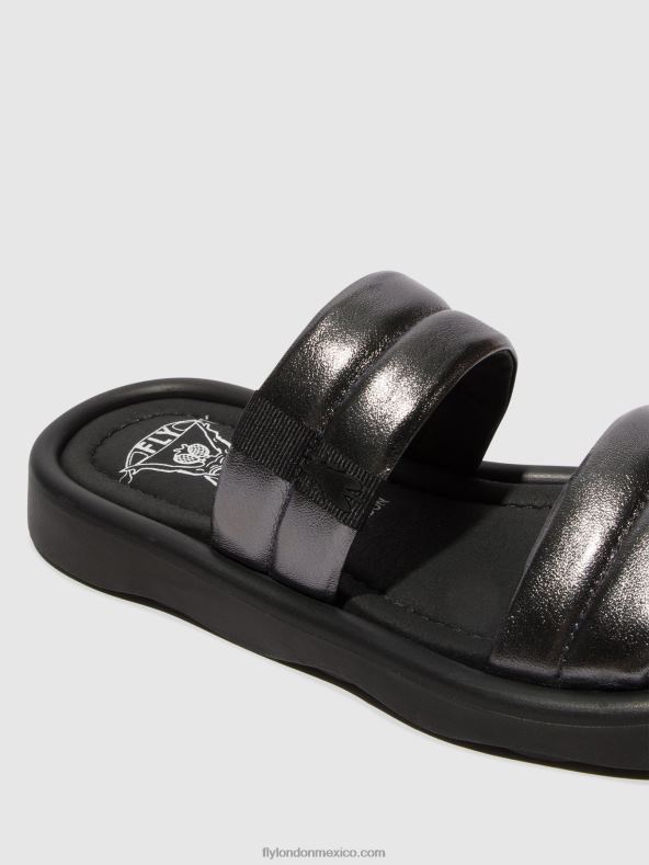 grafito 2LT8B474 sandalias planas toha942 Fly London mujer