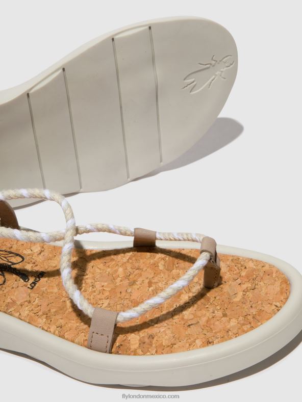 hormigón (blanquecino) 2LT8B552 sandalias con cordones tace874 Fly London mujer