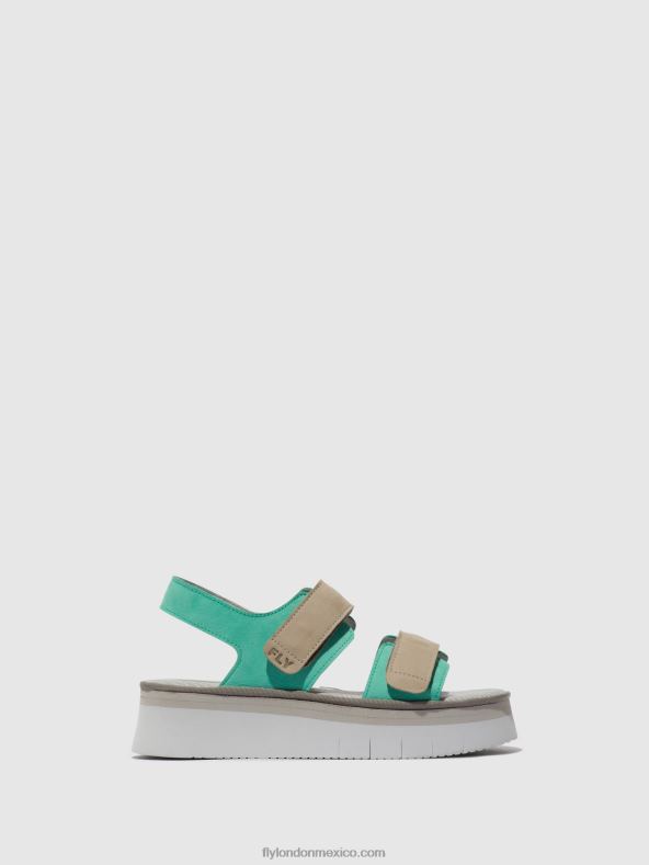 menta/nube 2LT8B578 sandalias destalonadas cori377 Fly London mujer