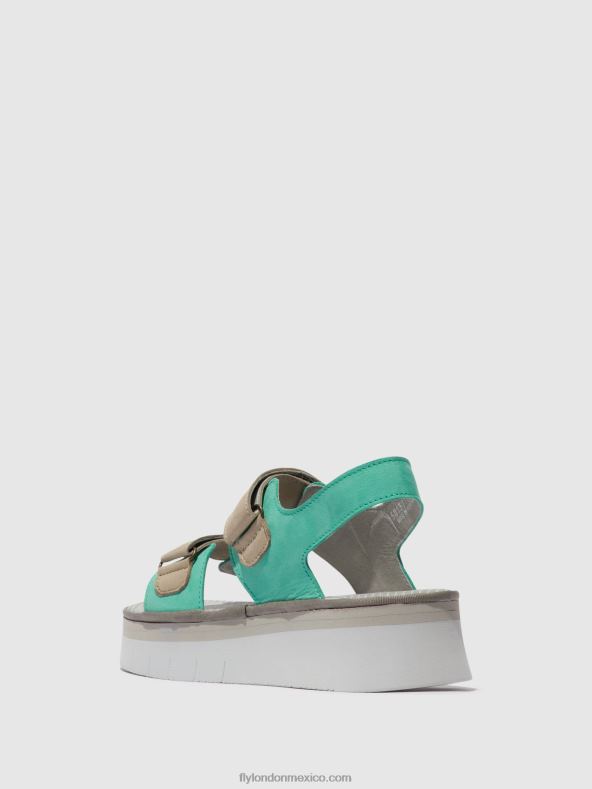 menta/nube 2LT8B578 sandalias destalonadas cori377 Fly London mujer