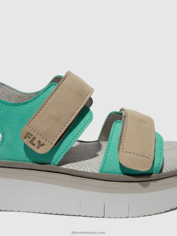 menta/nube 2LT8B578 sandalias destalonadas cori377 Fly London mujer