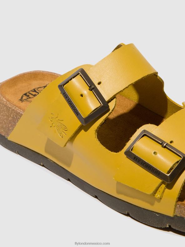 mostaza 2LT8B501 sandalias hebilla caja721 Fly London mujer