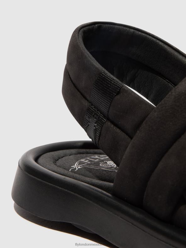 negro 2LT8B457 sandalias destalonadas tofy941 Fly London mujer