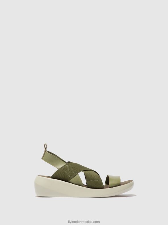 niebla tóxica 2LT8B592 sandalias cruzadas baji848 Fly London mujer