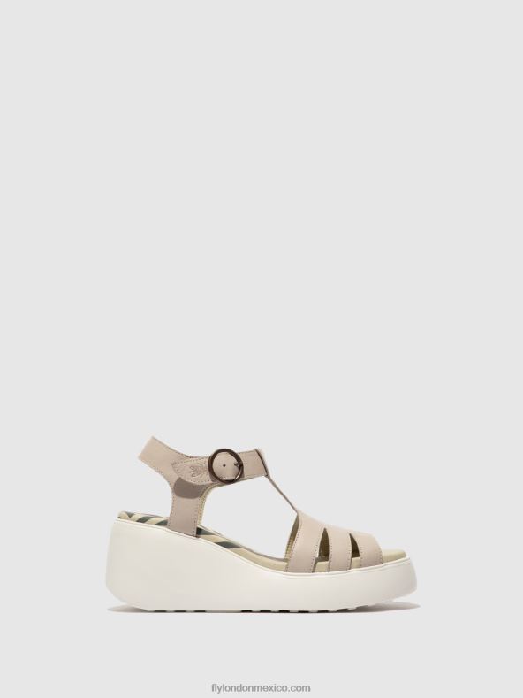 nube 2LT8B414 sandalias con correa en T duma955 Fly London mujer