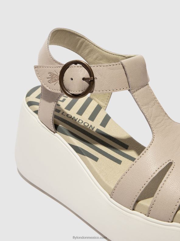 nube 2LT8B414 sandalias con correa en T duma955 Fly London mujer