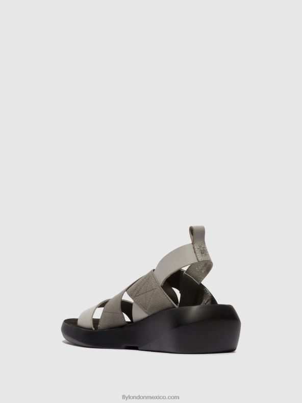 nube 2LT8B491 sandalias cruzadas baji848 Fly London mujer