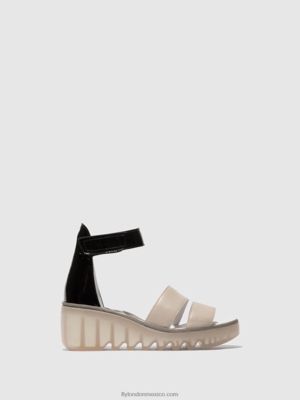 nube/negro 2LT8B427 sandalias tiras bono290 Fly London mujer