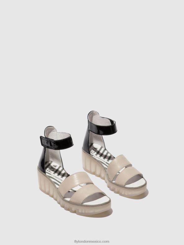 nube/negro 2LT8B427 sandalias tiras bono290 Fly London mujer