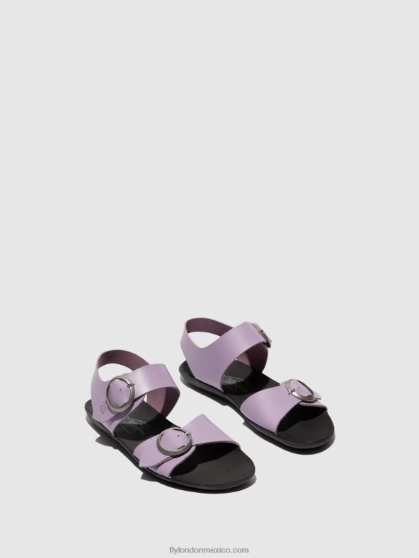 púrpura 2LT8B499 sandalias hebilla masa757 Fly London mujer