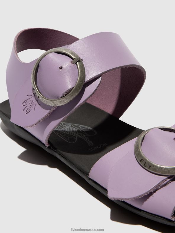 púrpura 2LT8B499 sandalias hebilla masa757 Fly London mujer