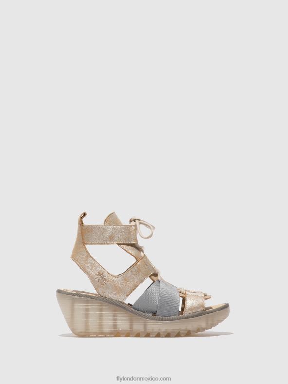 perla 2LT8B471 sandalias con cordones yaca413 Fly London mujer