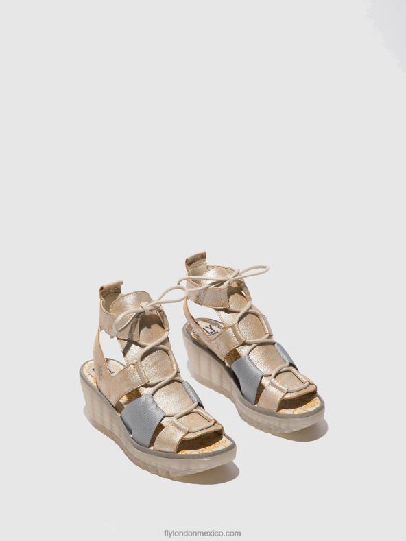 perla 2LT8B471 sandalias con cordones yaca413 Fly London mujer