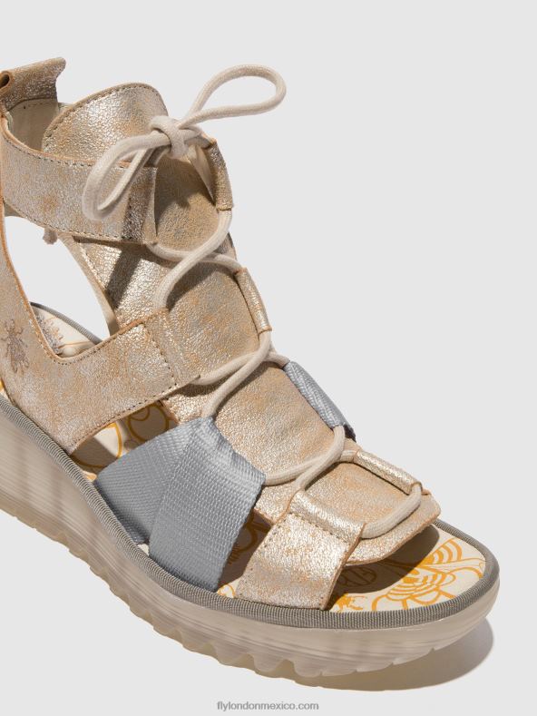 perla 2LT8B471 sandalias con cordones yaca413 Fly London mujer