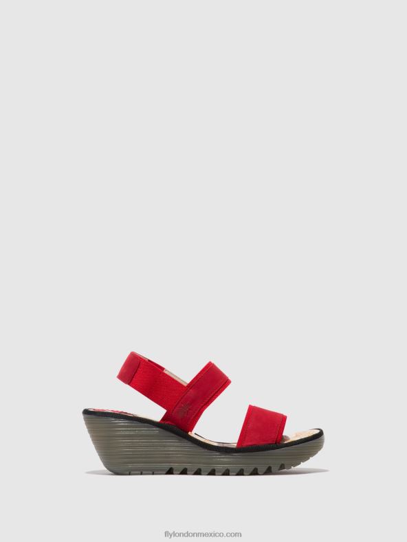 pintalabios rojo 2LT8B436 sandalias destalonadas yaco416 Fly London mujer