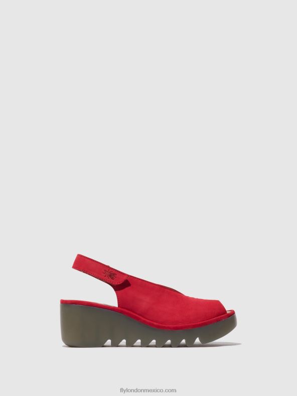pintalabios rojo 2LT8B580 sandalias destalonadas baye386 Fly London mujer