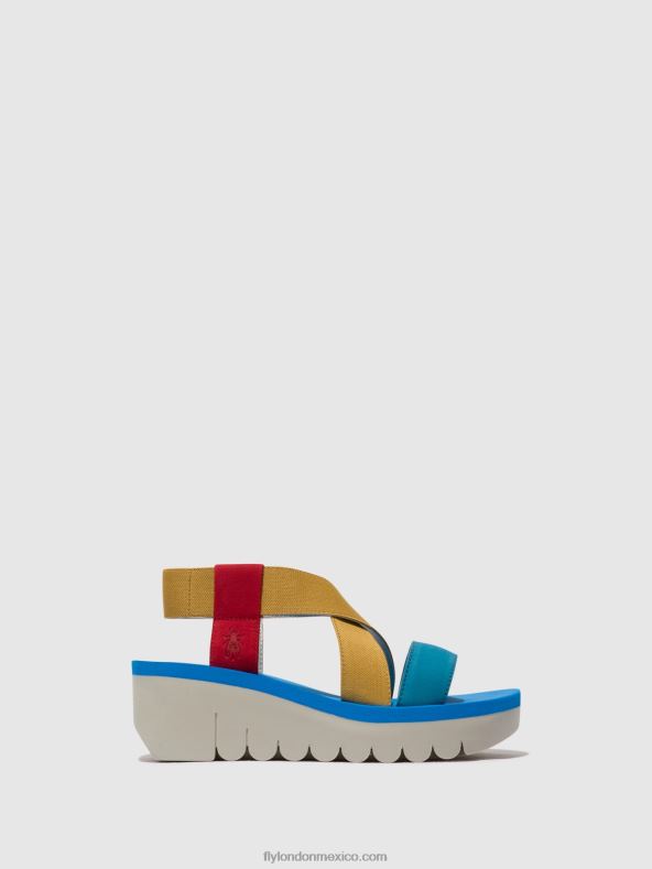 pintalabios rojo/amarillo/azul 2LT8B448 sandalias destalonadas yabi922 Fly London mujer