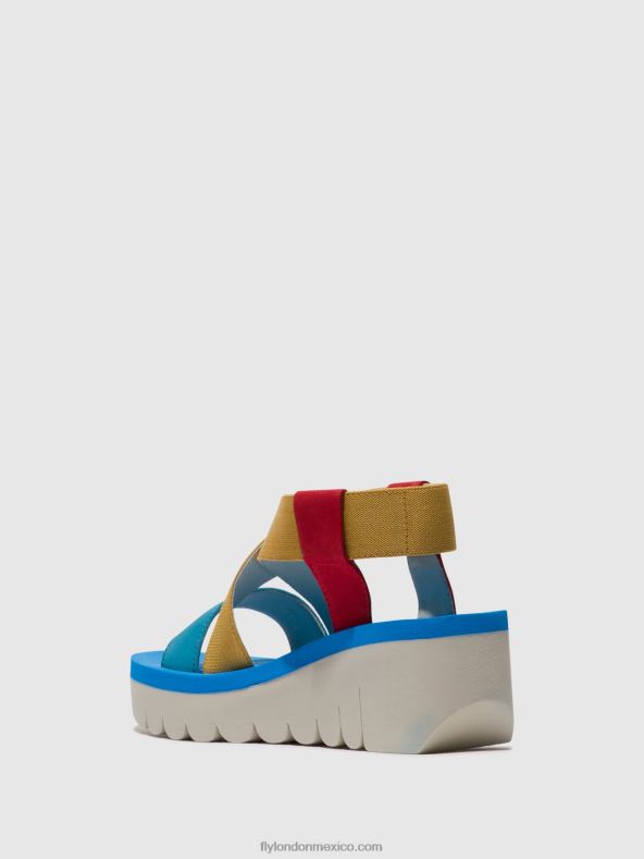 pintalabios rojo/amarillo/azul 2LT8B448 sandalias destalonadas yabi922 Fly London mujer
