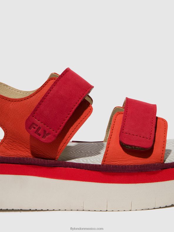 rojo diablo/rojo pintalabios 2LT8B577 sandalias destalonadas cori377 Fly London mujer