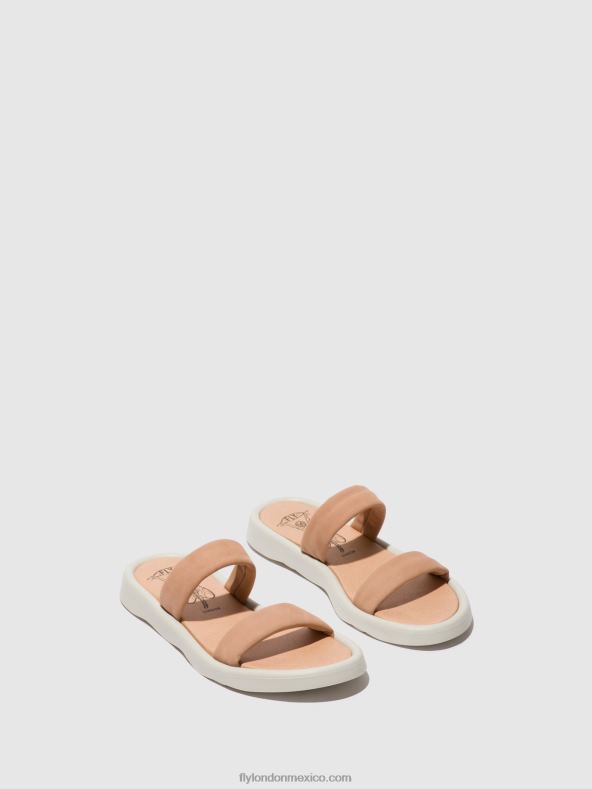 rosa desnudo 2LT8B556 sandalias planas taja872 Fly London mujer