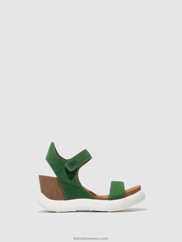 verde lima 2LT8B399 sandalias velcro gogo967 Fly London mujer
