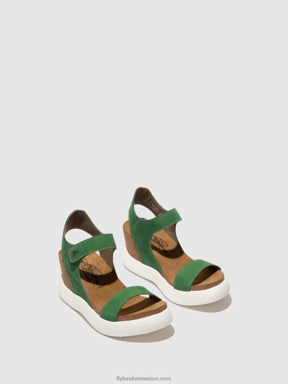 verde lima 2LT8B399 sandalias velcro gogo967 Fly London mujer