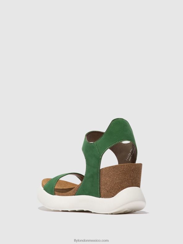 verde lima 2LT8B399 sandalias velcro gogo967 Fly London mujer