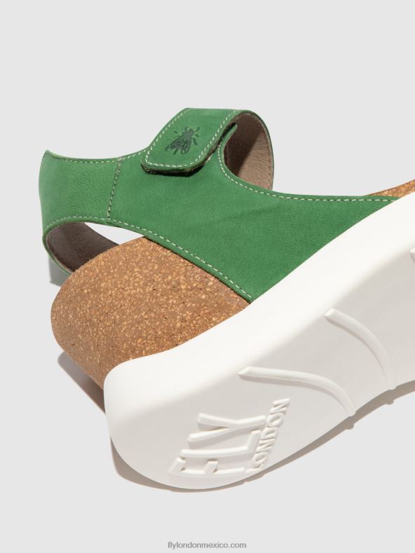 verde lima 2LT8B399 sandalias velcro gogo967 Fly London mujer