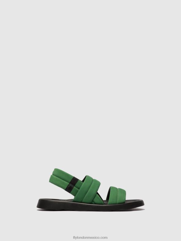 verde lima 2LT8B449 sandalias destalonadas tofy941 Fly London mujer