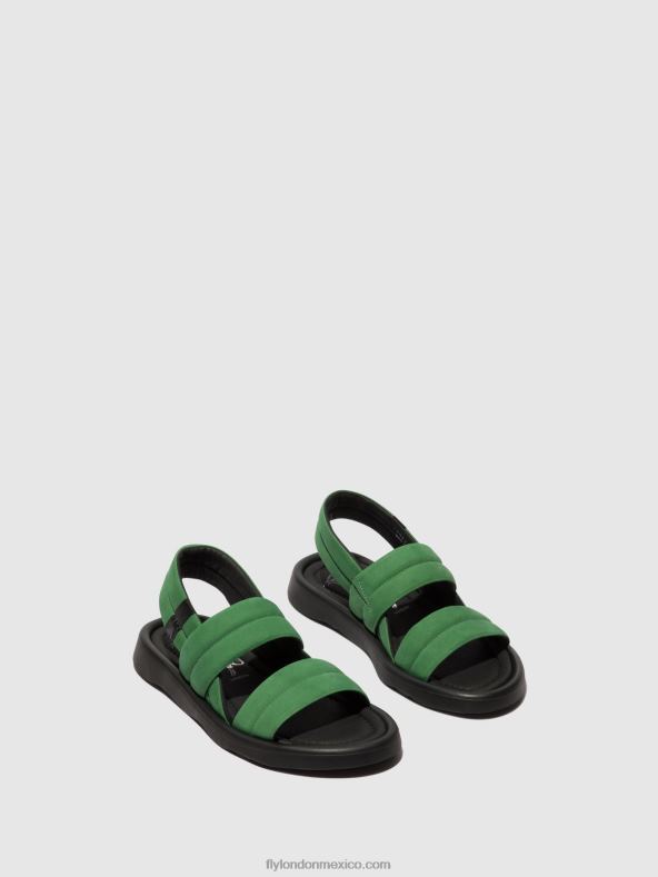 verde lima 2LT8B449 sandalias destalonadas tofy941 Fly London mujer
