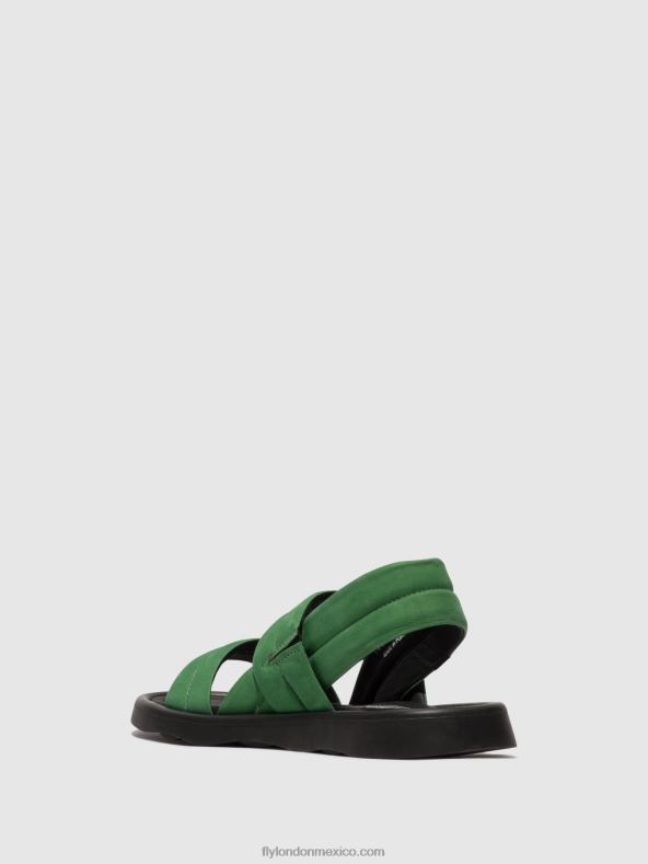 verde lima 2LT8B449 sandalias destalonadas tofy941 Fly London mujer