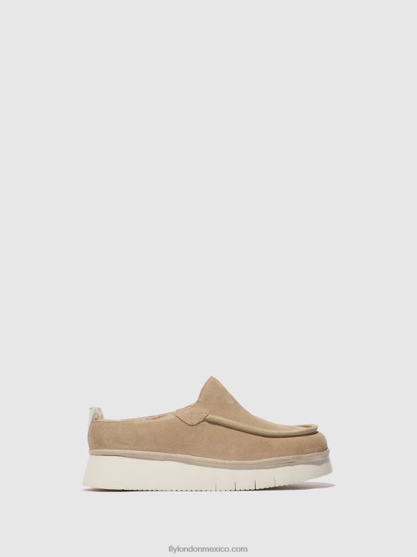 crema 2LT8B688 zapatos cerrados ceze361000 Fly London mujer