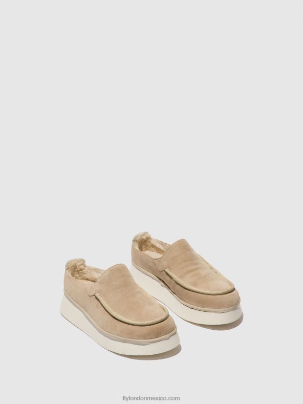 crema 2LT8B688 zapatos cerrados ceze361000 Fly London mujer