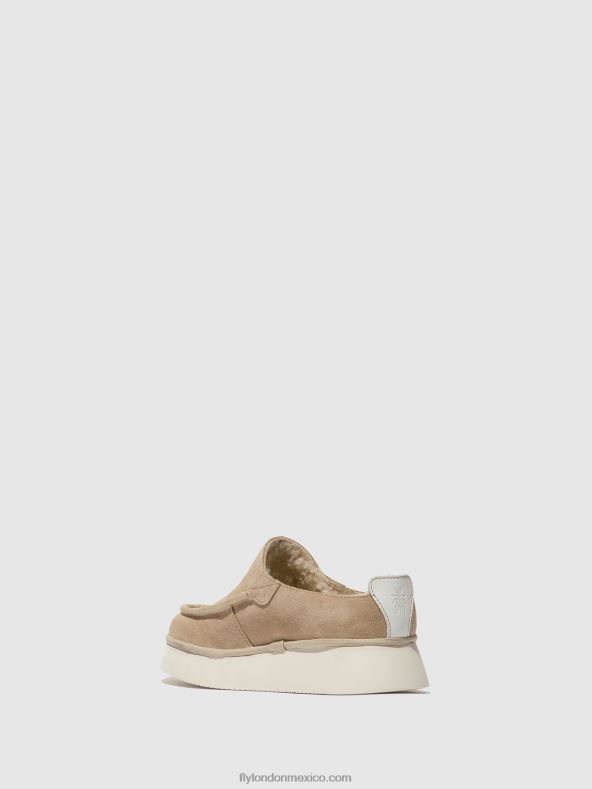 crema 2LT8B688 zapatos cerrados ceze361000 Fly London mujer