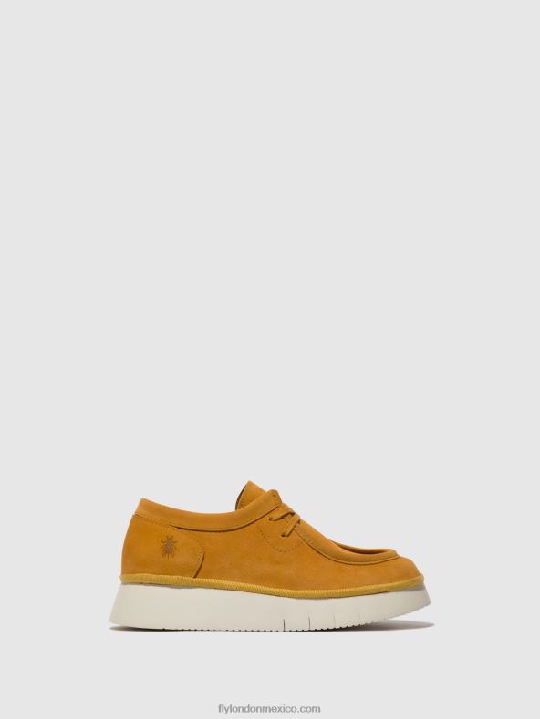 maíz 2LT8B658 zapatos con cordones ceza437 Fly London mujer