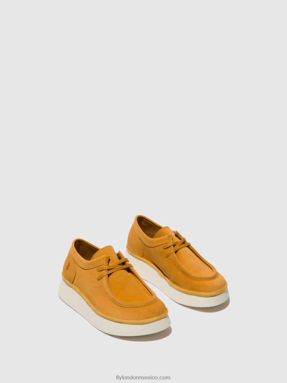 maíz 2LT8B658 zapatos con cordones ceza437 Fly London mujer